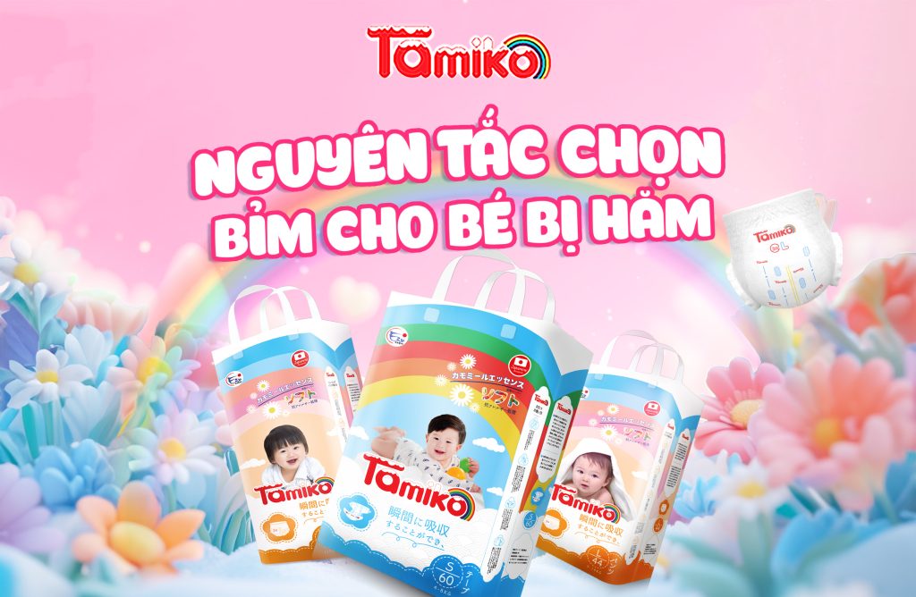 Nguyên tắc chọn bỉm cho bé bị hăm - Tã bỉm trẻ em Tamiko Japan